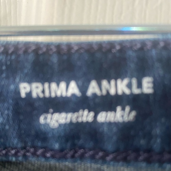 AG Adriano Goldschmed Prima Dark Blue Slim Cigarette Ankle Jean Women’s Size 25R - Picture 7 of 9